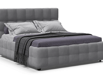 Босс Кровать+ПМ 160*200 велюр Монолит сталь Divan BOSS - ДИВАН БОСС