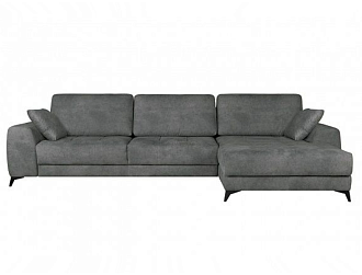 Угловой диван Монако с канапе 97/29, Серый, Ткань Tornado Blue steel Home Collection