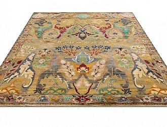 Индийский ковер из шерсти и хлопка «ZIEGLER VINTAGE» AC228-GOLD-MIX(190x279) 190 x 279 см Мир ковров