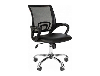 Кресло ВT_Ичэйр-304 TPУ кожзам черн/сетка черн, хром
