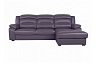 Угловой диван Модульный Денвер с канапе, Фиолетовый, Кожа Bellagio Lavender