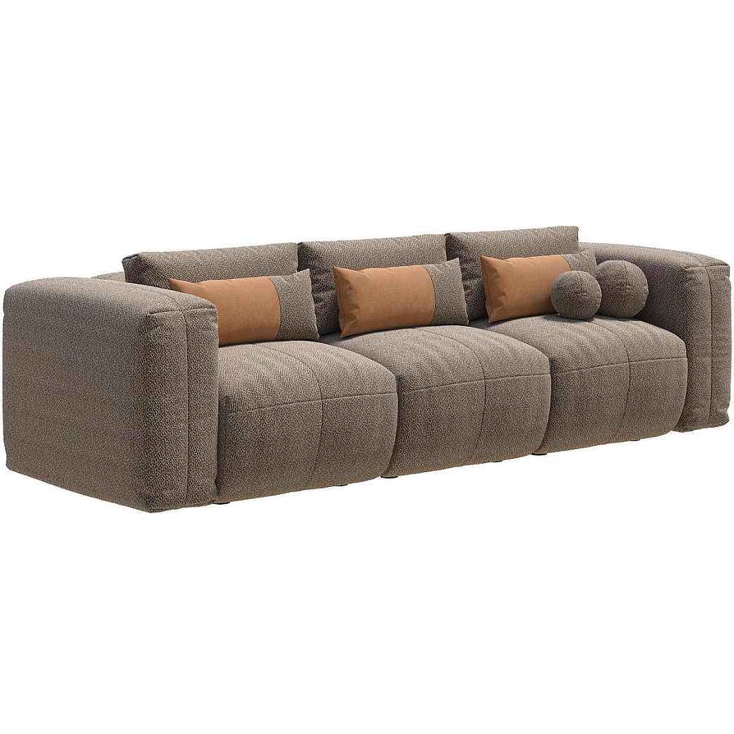 Диван Брауни 3-х местный Премьер+ без подушек