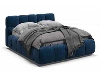Кровать BOSS DREAM 160 велюр Monolit синяя