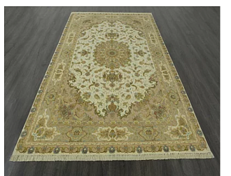 Иранский ковер из шерсти и шёлка «TABRIZ-FLORAL» 801-4018-IR 200 x 304 см Мир ковров
