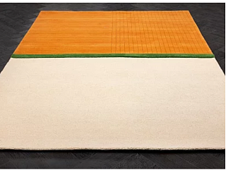 Индийский ковер из шерсти «DECOR» Rhythm Tangerine 98003 Мир ковров