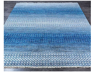 Индийский ковер из шерсти «COLOR GRASS» GRY-DBLU 275 x 365 см Мир ковров