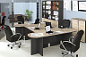 Набор офисной мебели для кабинета руководителя №3 «Успех-2» (Венге Цаво, Дуб Сонома) 3