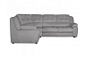 Угловой диван Орлеан с тумбой, Серый, Ткань Velutto 12