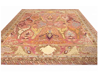 Пакистанский ковер из шерсти «ZIEGLER VINTAGE» B136154-PNK-OLV Мир ковров