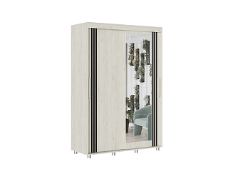 Шкаф-купе Форест 1.5 м дуб крафт белый