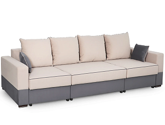 Диван пантограф Бостон 2800 Стандарт бежевый / темно-серый