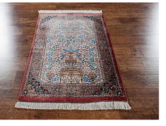 Иранский ковер из шёлка «QOM» 12-620/S-IR 75 x 115 см Мир ковров