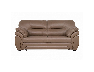 Диван Бруклин 3 р, Коричневый, Кожа Bellagio Cappuccino Home Collection