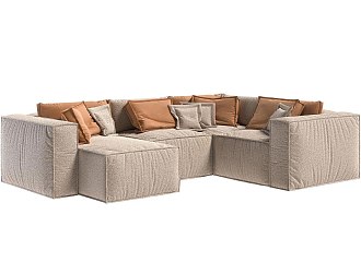 Диван Бриошь Мемори Премьер+ П-образный без подушек