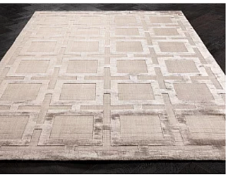 Индийский ковер из арт-шёлка и хлопка «EATON RUG» BEIGE 170 x 240 см