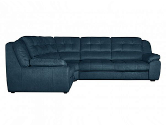 Угловой диван Орлеан с тумбой, Синий, Ткань Noel Blue Home Collection