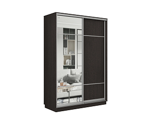 Шкаф-купе двухдверный Аламак венге