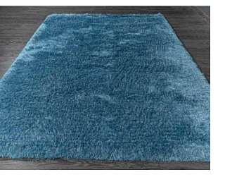 Индийский ковер из полиэстера и хлопка «SHAGGY LUXE» PSR17004-BLUE 190 x 290 см Мир ковров