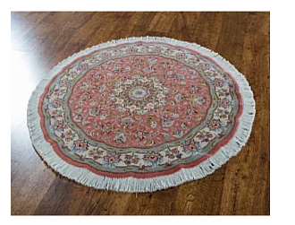 Иранский ковер из шерсти и шёлка «TABRIZ IR» 8-475-IR(Round) 100 x 100 см Мир ковров