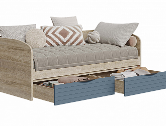 Кровать 1 Sonoma Colors (полуночный синий) Skand мебель - СКАНД