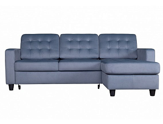 Угловой диван Камелот с канапе, Синий, Ткань Prince 11 Home Collection