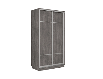 Шкаф-купе двухдверный Альнаир бетон