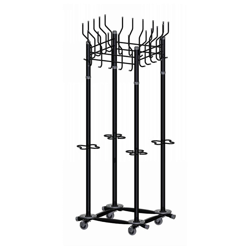 Вешалка ТИ_гардероб. Гардикс-4 (К) черн., 348965