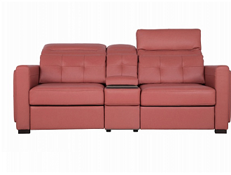 Диван Торонто 2р с баром , Красный, Кожа Madras Rozetta Home Collection