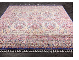 Турецкий ковер из шёлка и модала «SILK QUM» 1006M-BLU-BLU 200 x 300 см Мир ковров