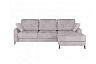 Угловой диван Монако с канапе 85/19, Серый, Ткань Tornado Silver