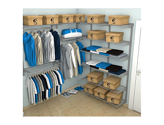 Гардеробная №15, серая.