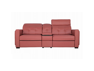 Диван Торонто 2р с баром , Красный, Кожа Madras Rozetta Home Collection