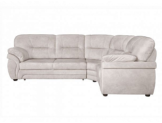 Угловой диван Бруклин с тумбой , Бежевый, Ткань Lambre 15 Home Collection