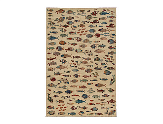 Пакистанский ковер из шерсти «FISH» BGE(203X298) 203 x 298 см Мир ковров