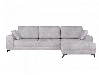 Угловой диван Монако с канапе 97/29, Серый, Ткань Tornado Silver Home Collection