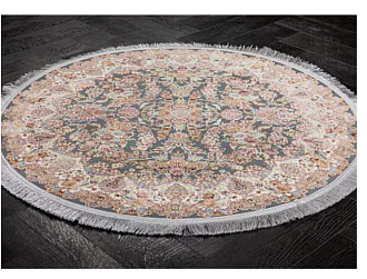 Иранский ковер из полиэфирного шёлка и акрила «ARMAN» HBB22-DBLU(Round) 120 x 120 см Мир ковров