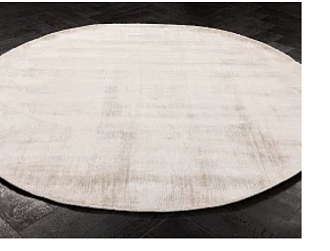 Индийский ковер из арт-шёлка «CROSS SPEСIAL» A080-CREAM(Round) 195 x 195 см Мир ковров