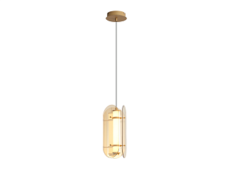Подвес Fada (янтарный) D190*H420/1925 LED*12.6W Ангстрем