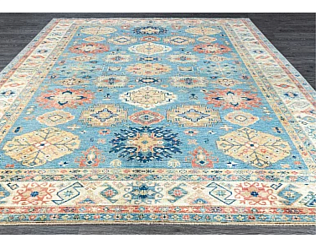 Пакистанский ковер из шерсти «KAZAK ROYAL» GREY-IVR(305x427) 305 x 427 см Мир ковров