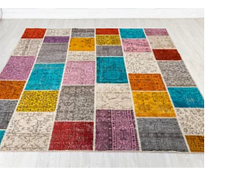 Турецкий ковер из шерсти «PATCHWORK RUG» PURPUR 172 x 242 см Мир ковров
