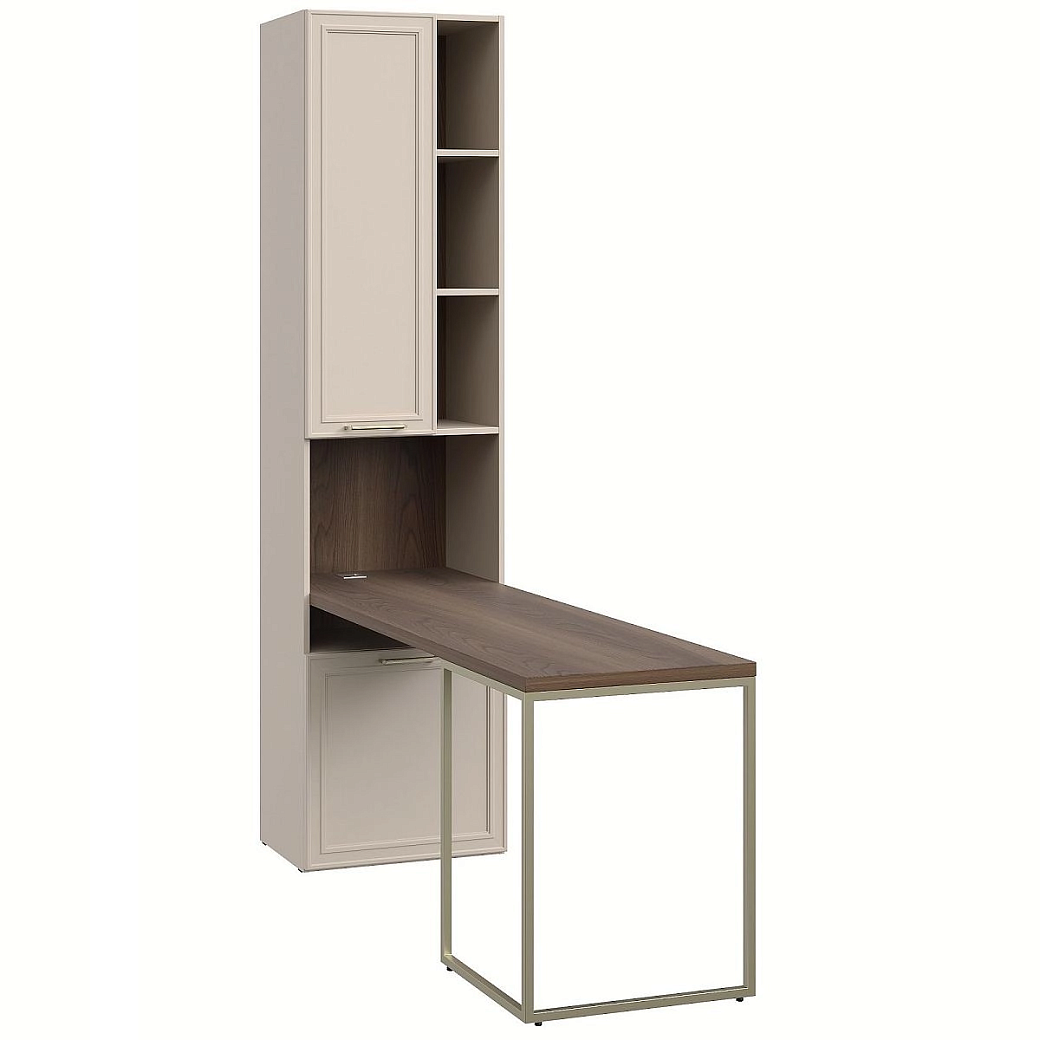 Стол письменный Монреаль беж со стеллажом