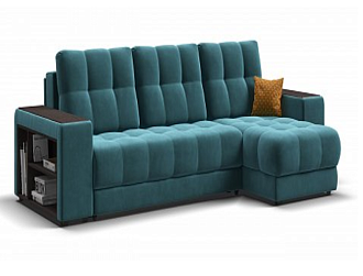 Угловой диван BOSS 3.0 XL велюр Monolit зеленый