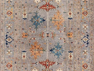 Пакистанский ковер из шерсти «KAZAK ROYAL» GRAY-GRAY(200x297) 200 x 297 см Мир ковров
