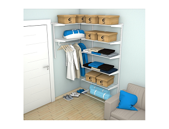 Гардеробная №17, белая