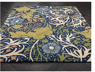 Индийский ковер из шерсти «MORRIS & CO» Seaweed-Ink 28008 от 170 x 240 см Мир ковров