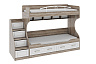 Двухъярусная кровать с лестницей с ящиками «Прованс» - СМ-223.11.001