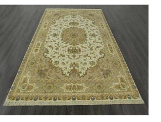 Иранский ковер из шерсти и шёлка «TABRIZ-FLORAL» 801-4018-IR Мир ковров