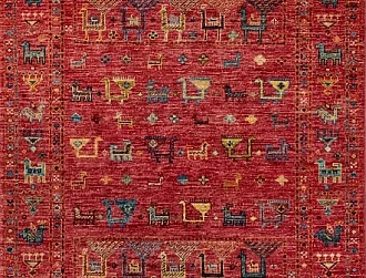 Пакистанский ковер из шерсти «SHAWL KANDI» PURPAL-PURPAL(103x151) 103 x 151 см Мир ковров