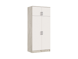 Шкаф 2-х створчатый дуб крафт серый / кашемир