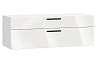 Тумба навесная под телевизор Челси белая